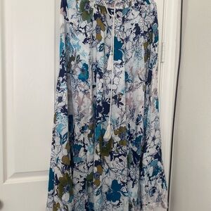 Melrose & Market Drawstring Floral Maxi Skirt